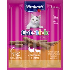 Vitakraft Cat Stick Mini - саламена пръчица с пуйка и агне 3 броя